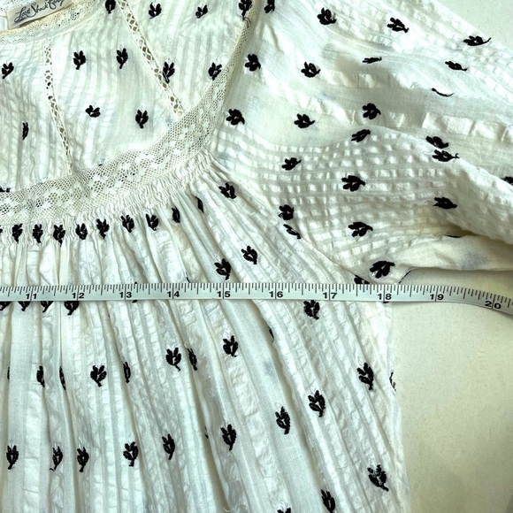 LoveShackFancy embroidered puff sleeve top - Picture 12 of 13